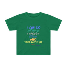 Load image into Gallery viewer, Toddler Strength Tee Blue Multi Print