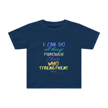 Load image into Gallery viewer, Toddler Strength Tee Blue Multi Print