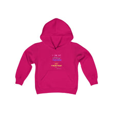 Load image into Gallery viewer, Youth Strength Hooded Sweatshirt Pink Print