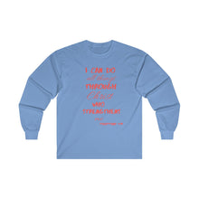 Load image into Gallery viewer, Men's Long Sleeve Strength Tee Red Print