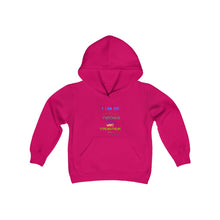 Load image into Gallery viewer, Youth Strength Hooded Sweatshirt Blue Print