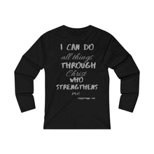 Load image into Gallery viewer, Women's Strength Long Sleeve Tee Grey Print