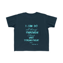 Load image into Gallery viewer, Young child's Strength Tee Blue Print