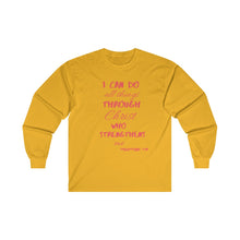 Load image into Gallery viewer, Men's Long Sleeve Strength Tee Red Print