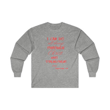 Load image into Gallery viewer, Men's Long Sleeve Strength Tee Red Print