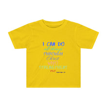 Load image into Gallery viewer, Toddler Strength Tee Blue Multi Print