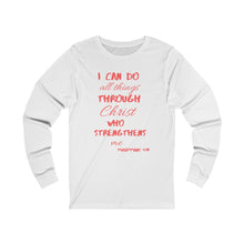 Load image into Gallery viewer, Women's Long Sleeve Strength Tee Red Print
