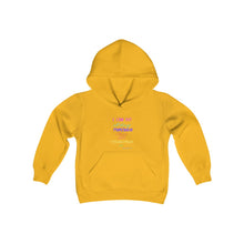 Load image into Gallery viewer, Youth Strength Hooded Sweatshirt Pink Print