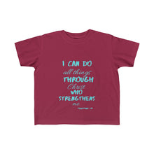 Load image into Gallery viewer, Young child's Strength Tee Blue Print