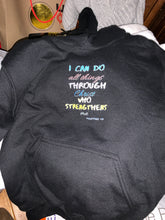 Load image into Gallery viewer, Strength Kids Hoodie Blue multicolor