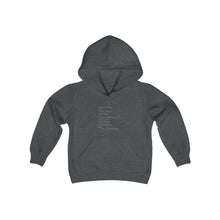 Load image into Gallery viewer, Youth Heavy Blend Hooded Black History Sweatshirt