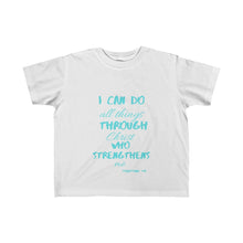 Load image into Gallery viewer, Young child's Strength Tee Blue Print