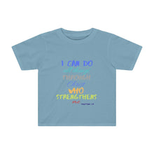 Load image into Gallery viewer, Toddler Strength Tee Blue Multi Print