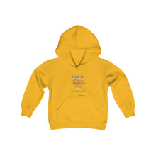 Load image into Gallery viewer, Youth Strength Hooded Sweatshirt Blue Print