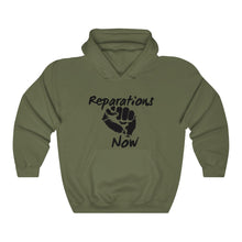 Load image into Gallery viewer, REPARATIONS NOW hooded sweatshirt