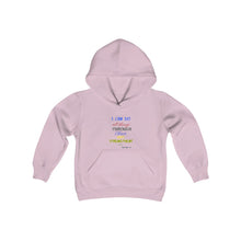 Load image into Gallery viewer, Youth Strength Hooded Sweatshirt Blue Print