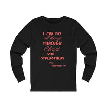 Load image into Gallery viewer, Women's Long Sleeve Strength Tee Red Print