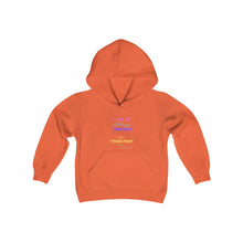 Load image into Gallery viewer, Youth Strength Hooded Sweatshirt Pink Print