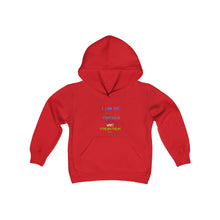 Load image into Gallery viewer, Youth Strength Hooded Sweatshirt Blue Print