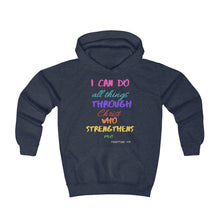 Load image into Gallery viewer, Strength Kids Hoodie pink multicolor