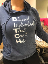 Load image into Gallery viewer, Women's Anti-hate Hoodie Grey Print