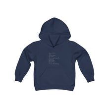 Load image into Gallery viewer, Youth Heavy Blend Hooded Black History Sweatshirt