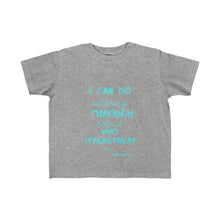 Load image into Gallery viewer, Young child's Strength Tee Blue Print