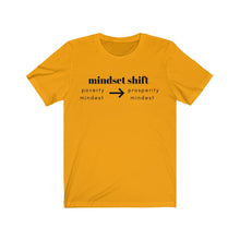 Load image into Gallery viewer, Unisex Mindset shift short sleeve tee shirt