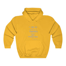 Load image into Gallery viewer, Unisex Strength Hooded Sweatshirt grey letters