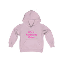 Load image into Gallery viewer, Youth Princesses Matter Hooded Sweatshirt Pink Print