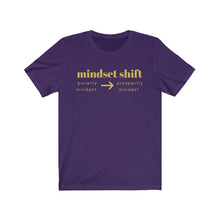 Load image into Gallery viewer, Unisex Mindset shift short sleeve tee shirt