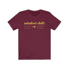 Load image into Gallery viewer, Unisex Mindset shift short sleeve tee shirt