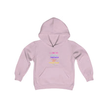 Load image into Gallery viewer, Youth Strength Hooded Sweatshirt Pink Print