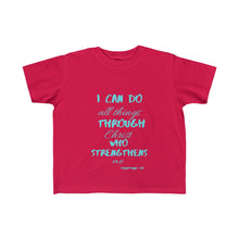 Load image into Gallery viewer, Young child's Strength Tee Blue Print