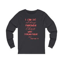 Load image into Gallery viewer, Women's Long Sleeve Strength Tee Red Print