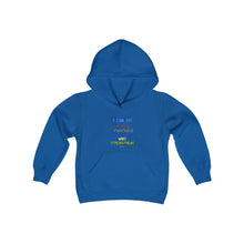 Load image into Gallery viewer, Youth Strength Hooded Sweatshirt Blue Print