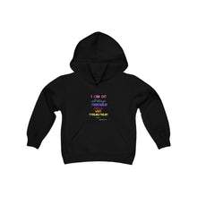 Load image into Gallery viewer, Youth Strength Hooded Sweatshirt Pink Print