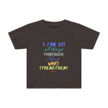 Load image into Gallery viewer, Toddler Strength Tee Blue Multi Print