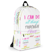 Load image into Gallery viewer, Strength Backpack white/pink