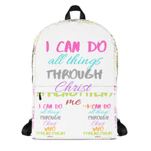 Load image into Gallery viewer, Strength Backpack white/pink