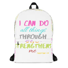 Load image into Gallery viewer, Strength Backpack white/pink