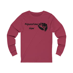 Women's Reparations Long Sleeve Tee Black Print