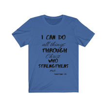 Load image into Gallery viewer, Lady&#39;s Strength Short Sleeve Tee Black Print