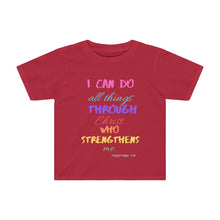 Load image into Gallery viewer, Toddler Strength Tee Pink Multi Print