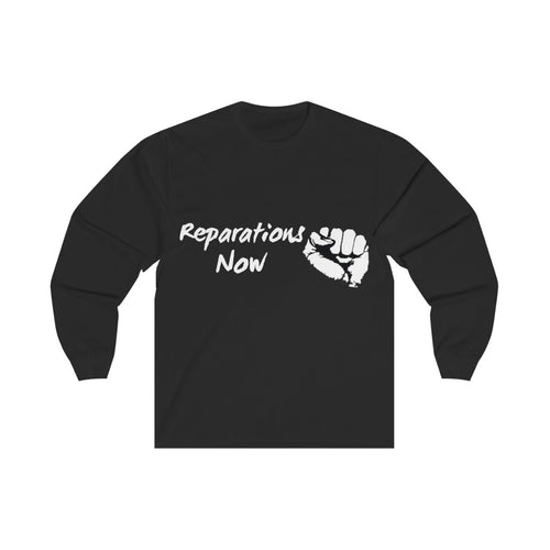Men's Reparations Long Sleeve Tee White Print