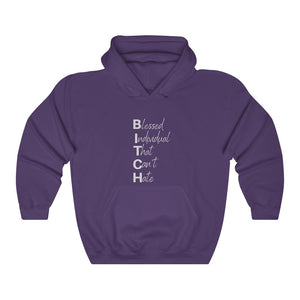 Anti-hate Hooded Sweatshirt grey