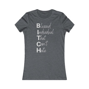 Women's Anti Hate Tee Grey Print