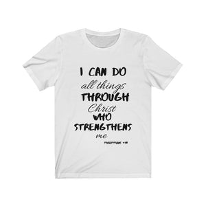 Lady's Strength Short Sleeve Tee Black Print