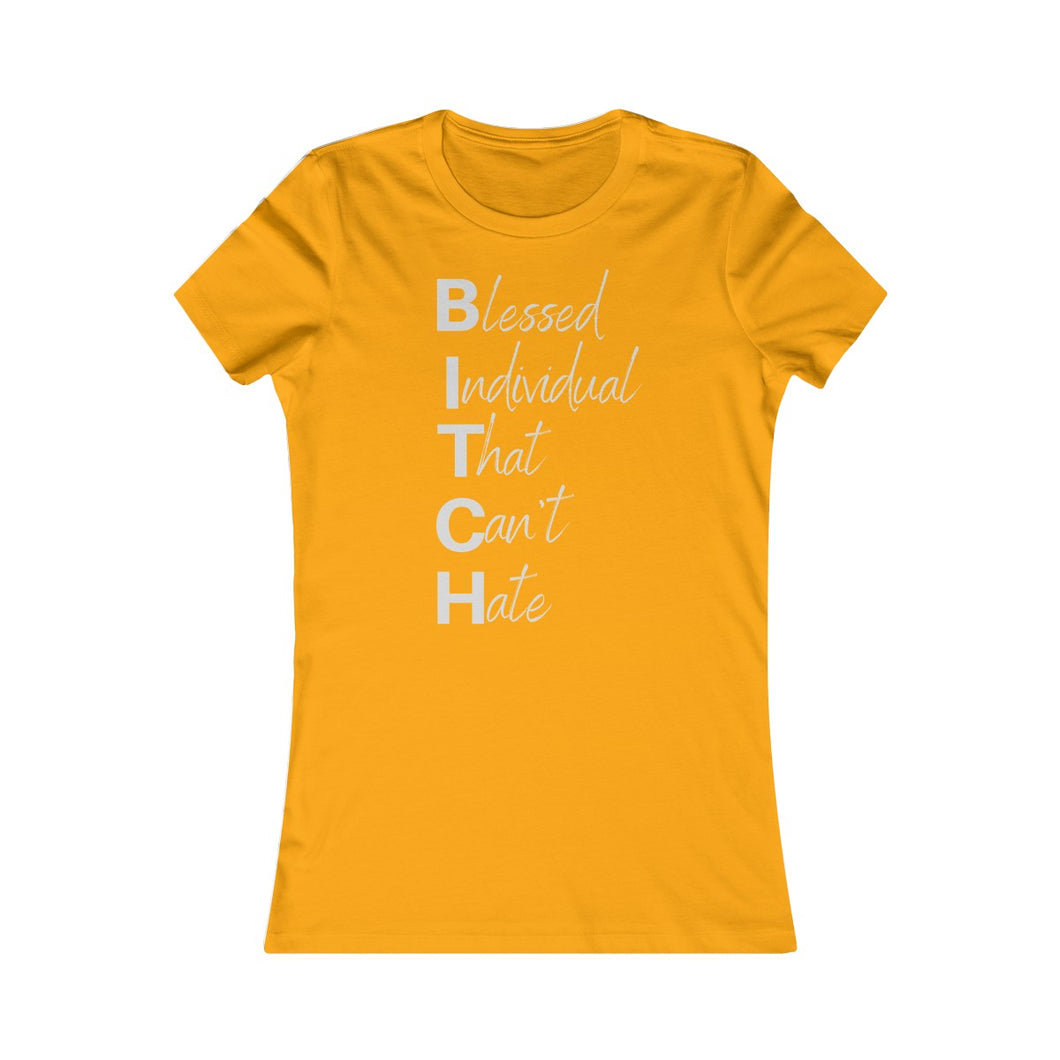 Women's Anti Hate Tee Grey Print