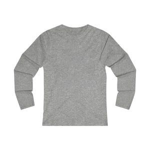 Women's Strength Long Sleeve Tee Grey Print